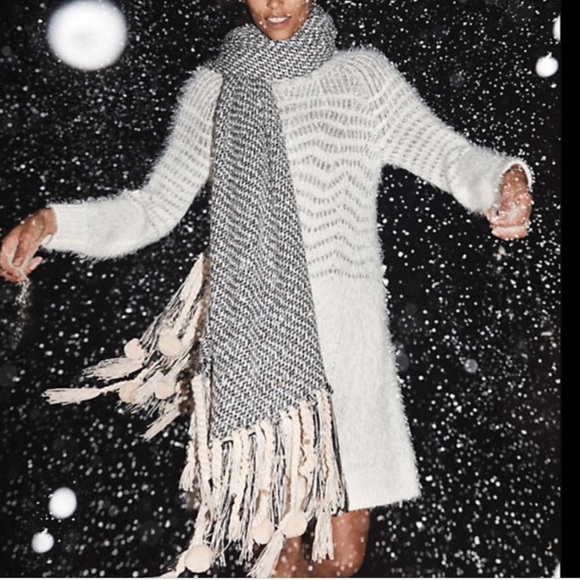 Anthropologie Sleeping on Snow Eyelash Turtleneck Sweater Dress Small Petite - Picture 16 of 16